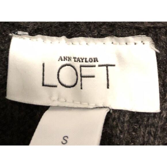 Ann Taylor Loft Small One Open Botton Knit Brown Sweater - Picture 8 of 11